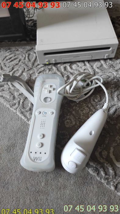 consola wii completa maneta nunchak alimentator cablu senzor