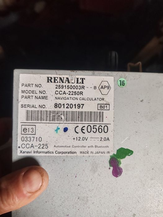 Unitate navigație renault laguna III 2009, COD: 259150003R