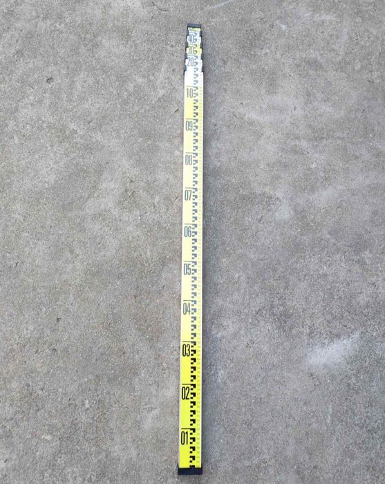 Алуминиева, телескопична, геодезична лата - 5м