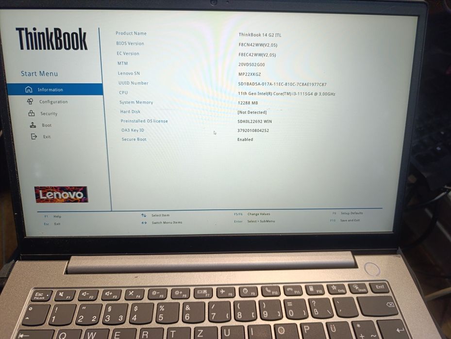 Laptop profesional Lenovo thinkbook 14 g2 Intel i3 1115g4 8gb ram