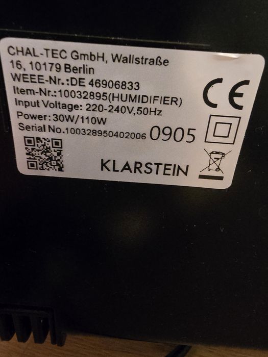 Овлажнител Klarstein