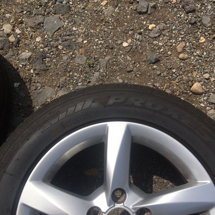 Jante aliaj 5x112 R16 originale anvelope Toyo 225 55 R16