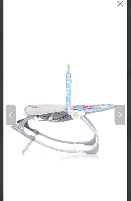 Бебешки музикален шезлонг Chipolino Baby spa, син