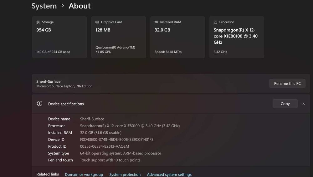 Surface Microsoft Laptop 7  1TB 32 GB 15 touch surface 2024 AI Verison