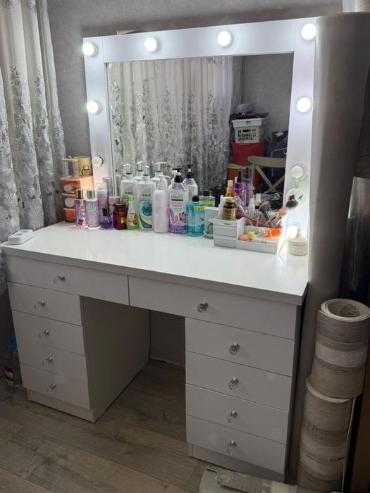 Трюмо 2 в одном белый