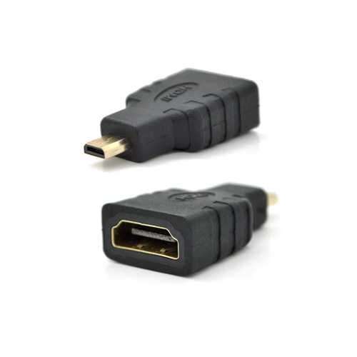 Переходник micro HDMI/HDMI для мониторов проекторов телевизоров камер