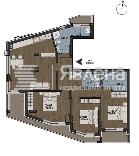 Функционален 4-стаен апартамент в кв. Бояна!