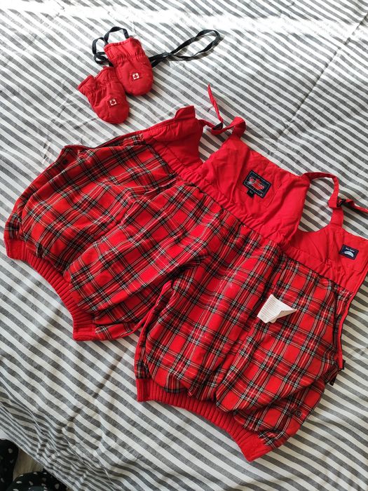 Гащеризон за Сняг/Ски Canadiens, Гъши Пух, размер 9 месец + Ръ