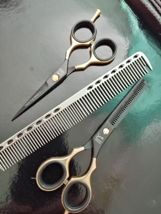 set foarfeci profesionale jaguar tuns filat pieptăn 5