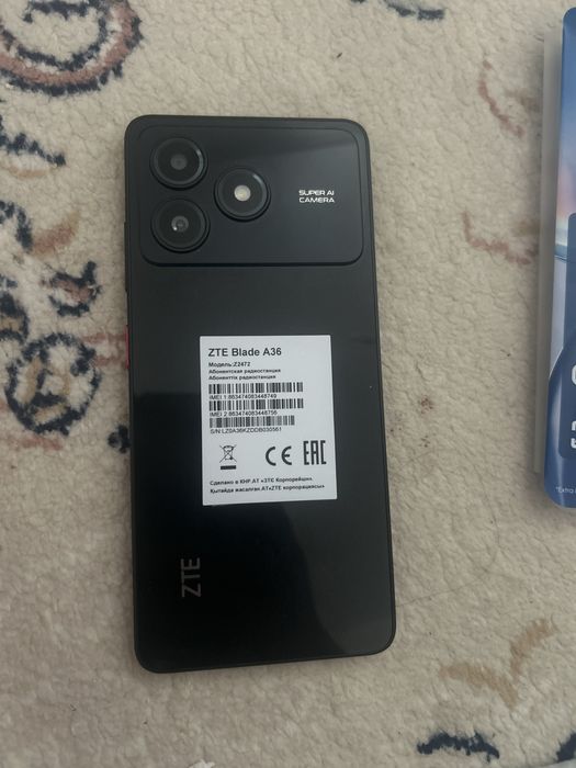 ZTE blade A36: Модель : z2472