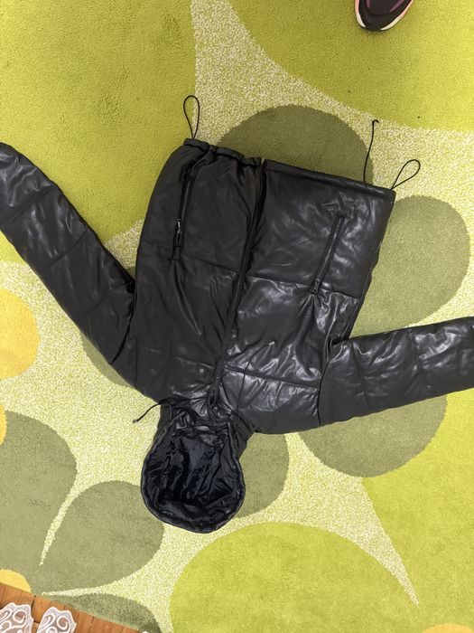 Дамско зимно кожено яке