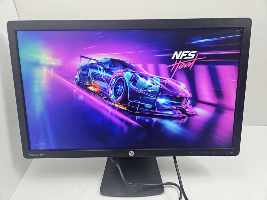 +Гаранция! IPS Монитор HP EliteDisplay E231 23" инча + кабели