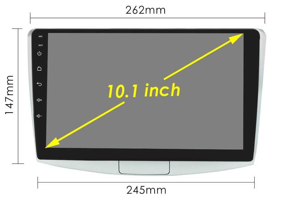 Мултимедия 10" Android 12 за Volkswagen VW PASSAT B7 Carplay GPS DSP