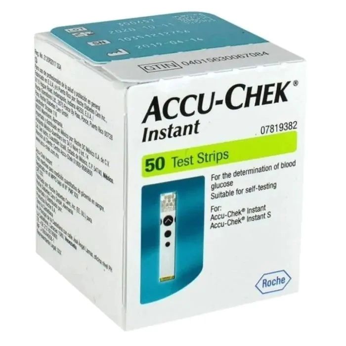 Accu chek, АкуЧек Инстант Тест ленти * 50 за измерване на кръвна захар ...