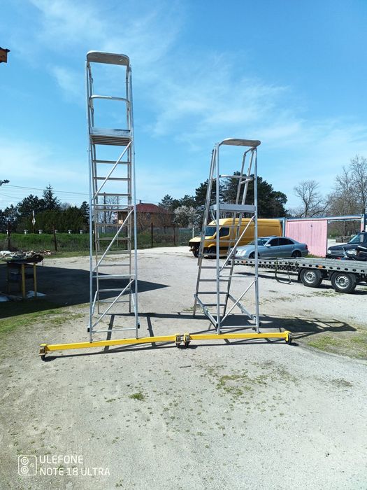 Професионални алуминиеви стълби 2 броя ZARGES 41209 и Zarges 41205