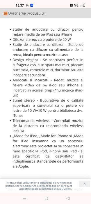 Vand Boxa Sony cu intrare Jack