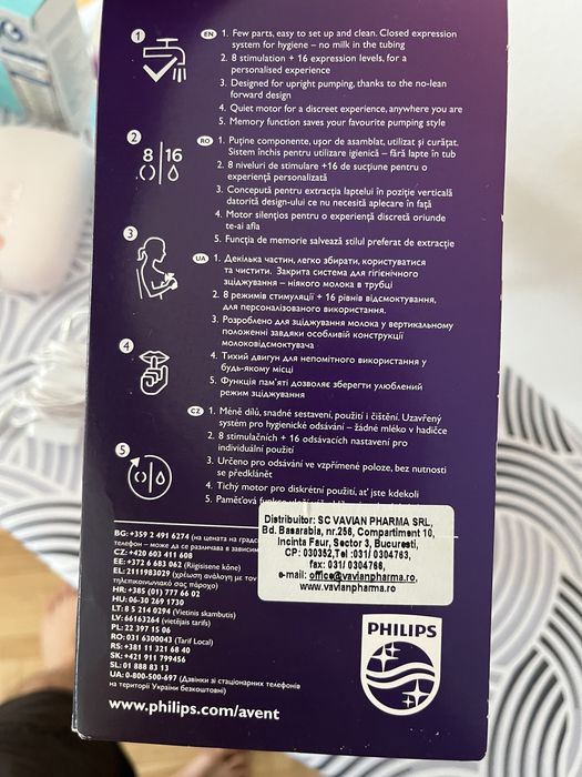 Vand pompa de san electrica PHILIPS AVENT