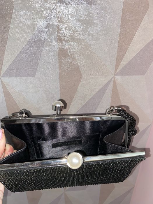 Мини черна чанта