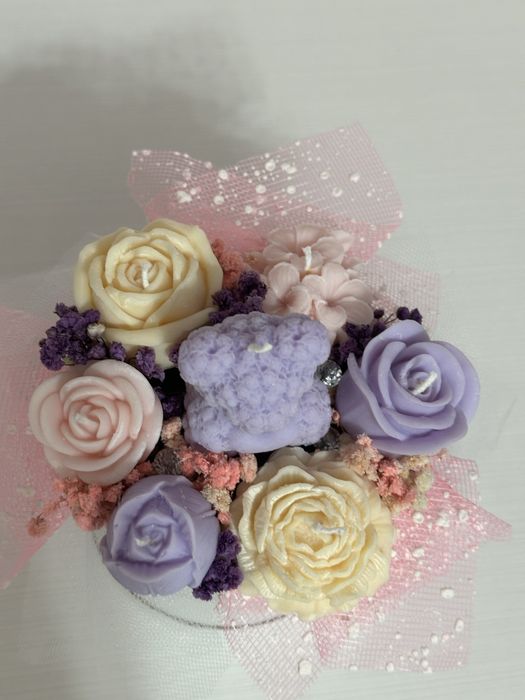 Букети от ароматни соеви свещи