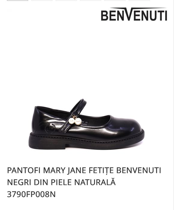 Pantofi piele naturala Benvenuti 34