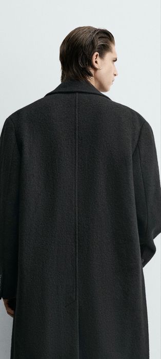 Zara пальто 100% Шерстяное