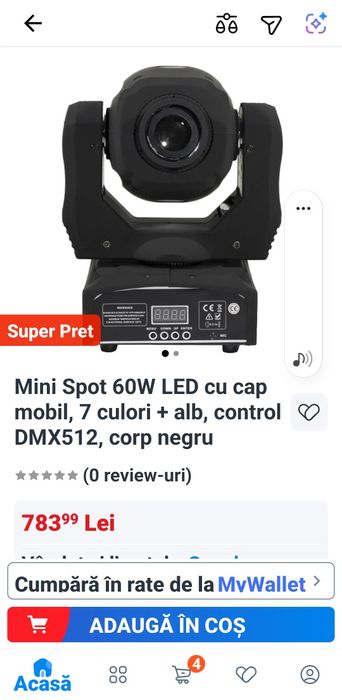 Led Moving head 2 buc