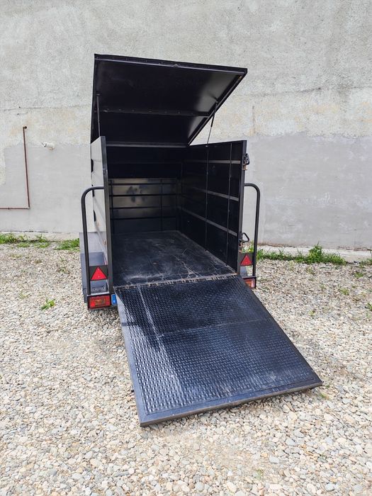 REMORCA carosata 750kg / 2 axe / frana de inertie  - UNICATA
