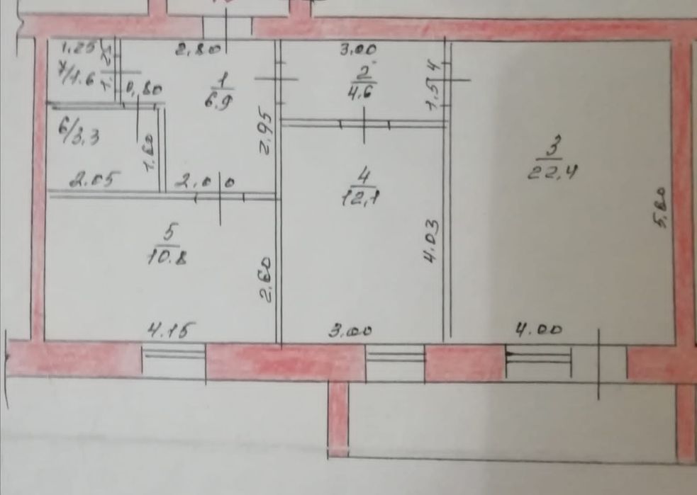 Продам 2х ком квартиру