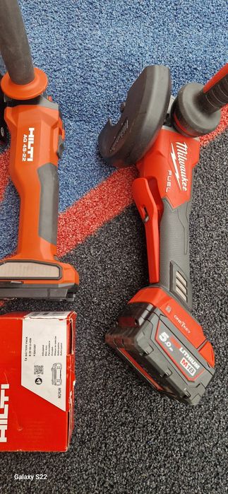 Milwaukee ,Hilti polizor pe acumulatori