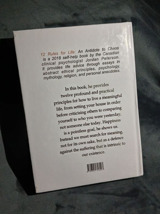 12 Rules for Life — Jordan B. Peterson