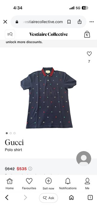 Gucci мъжки тениски с бродерия синя и червена размер S и L