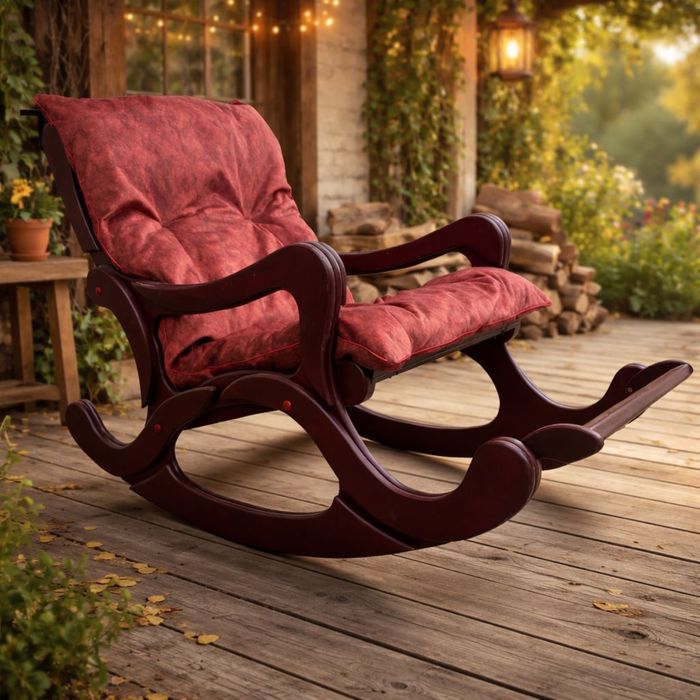 Кресло-качалка со сьемной подушкой