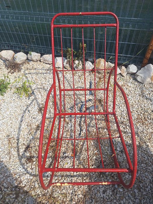 Sezlong metalic balansoar cu saltea