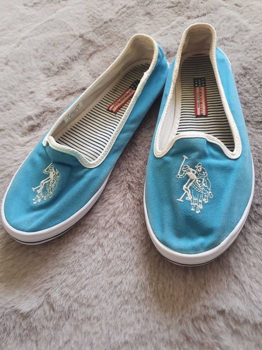 Tenisi U.S. POLO ASSN. , nr 36, albastru deschis