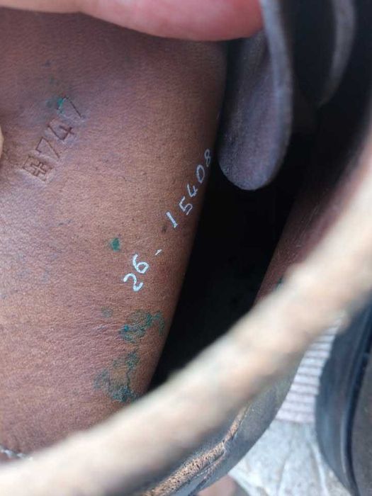 Bocanci montani piele noi, marimea 41 (26 cm)