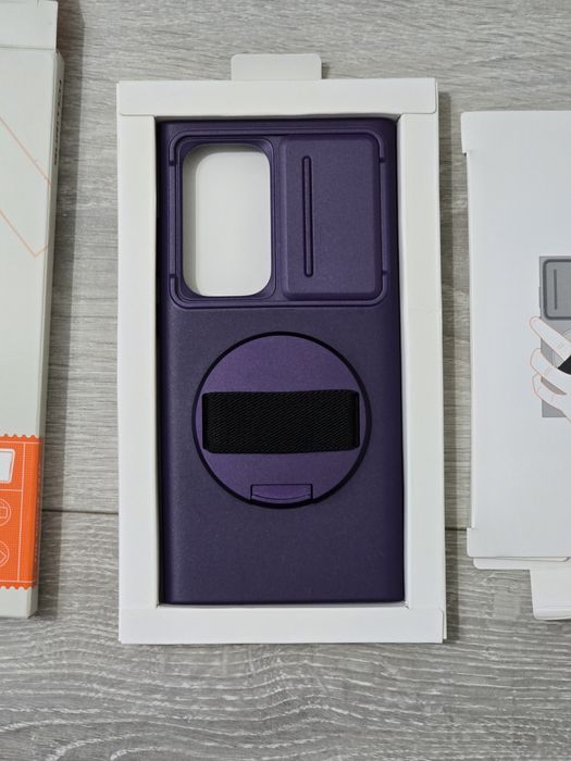 Husă Samsung Galaxy S24 Ultra – Curea rotativă 360° + Capac glisant