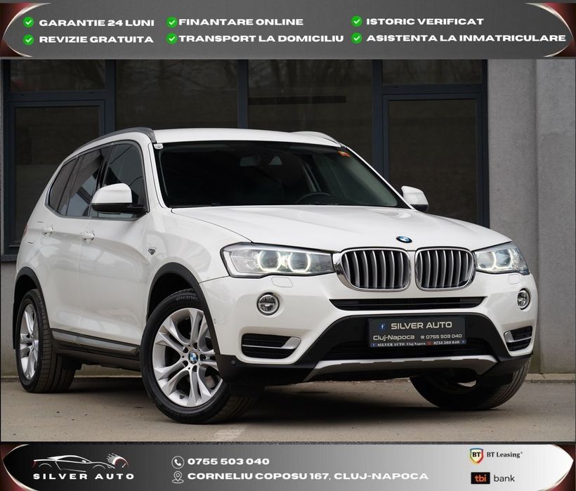 BMW X3 Xdrive Xline   Automat Navi Piele Garantie 12 LUNI RATE
