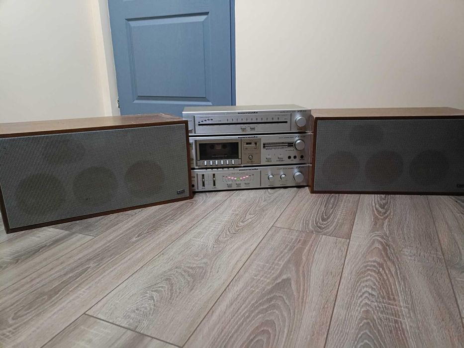 Vând subwoofer Teufel US 4110/1 SW si linie Marantz cu boxe