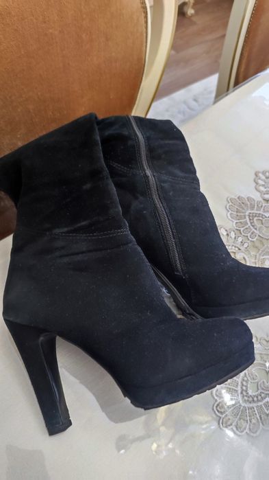 Ботфорты замшевые 36 р