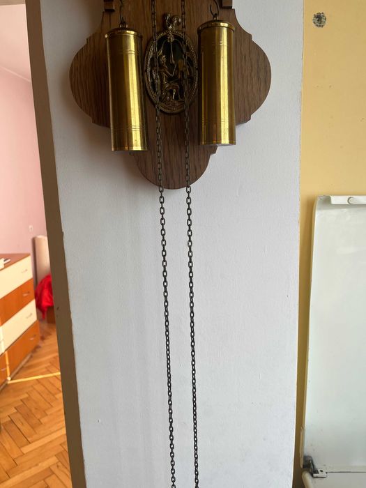 Античен стенен-Фризийски  часовник,дъб- 1950-1960г.с махало