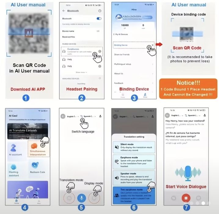 Căști wirelss cu traducere inteligenta AI