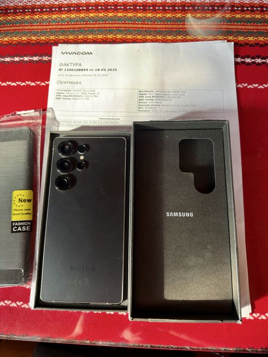 Samsung Galaxy S25 Ultra Titanium Black 512/12GB Гаранция! Като Нов!
