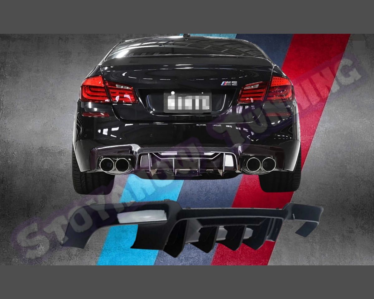 Дифузьор / Добавка за задна броня за БМВ Ф10 / BMW F10 Diffuser гр ...