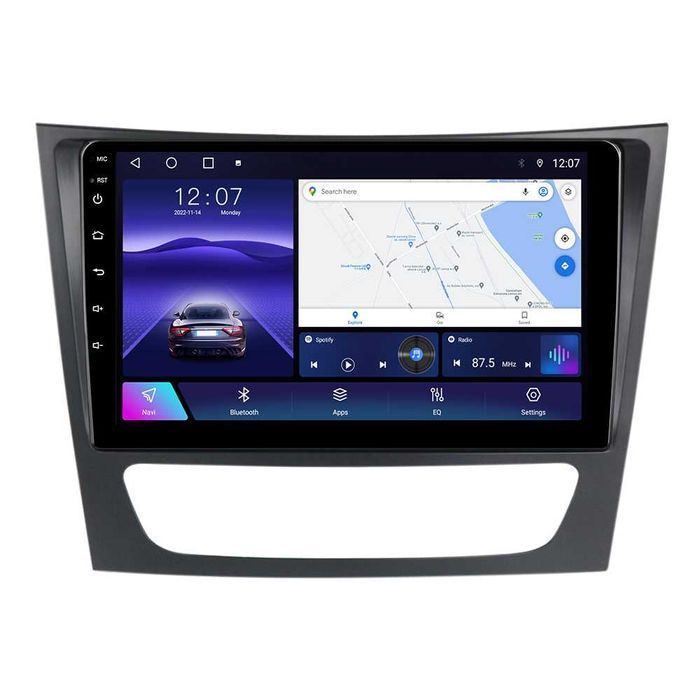 Navigatie Android 14 Mercedes Benz W211 E200 1/8 Gb CarPlay CAMERA