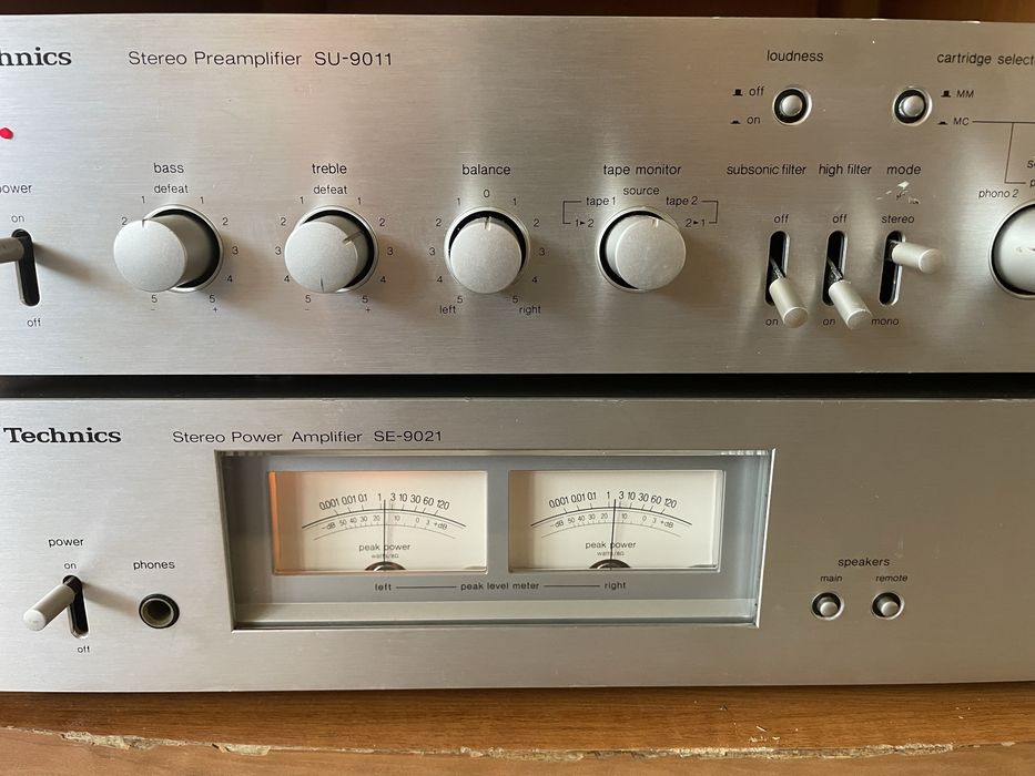 Technics amp + pre se-9021-su 9011