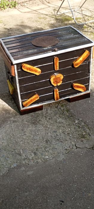 Ladă rustică pentru depozitat lemne