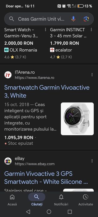 Ceas Garmin Vivoactive 3 White