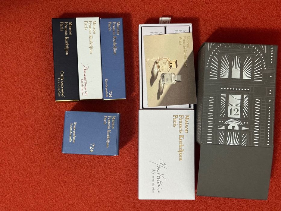 SET EXCLUSIV Maison Francis Kurkdjian (5 Parfumuri x 11ml + Lumânare + Cutie Magnet)