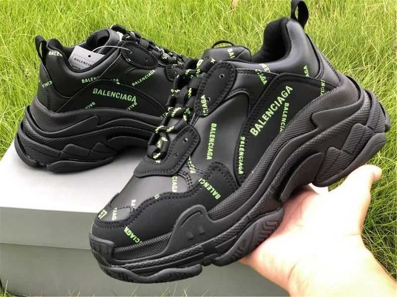 Balenciaga Triple S - White/Black/Dark Green