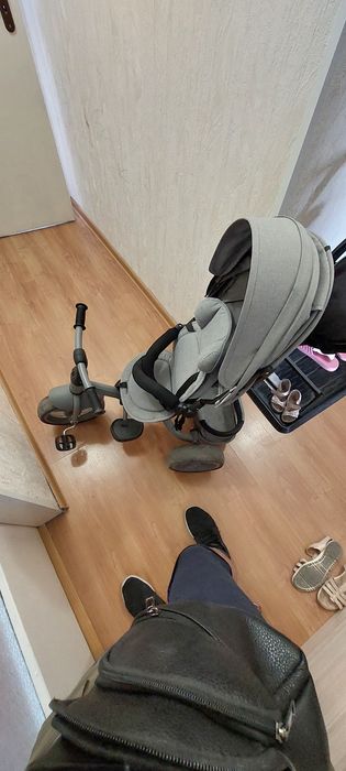 Триколка LORELLI NEO с Въздушни Гуми, Grey, Luxe